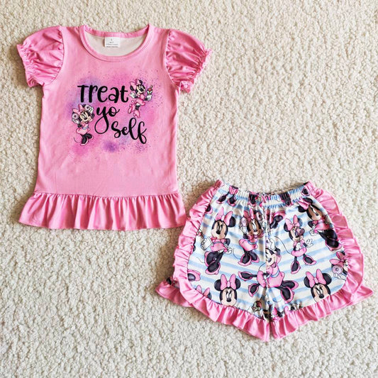 Hot Sale Kids Designer Clothes Girls Ruffle Shorts Set Cute Baby Clothes Fashion Baby Girls Summer Clothing Wholesale B7-12