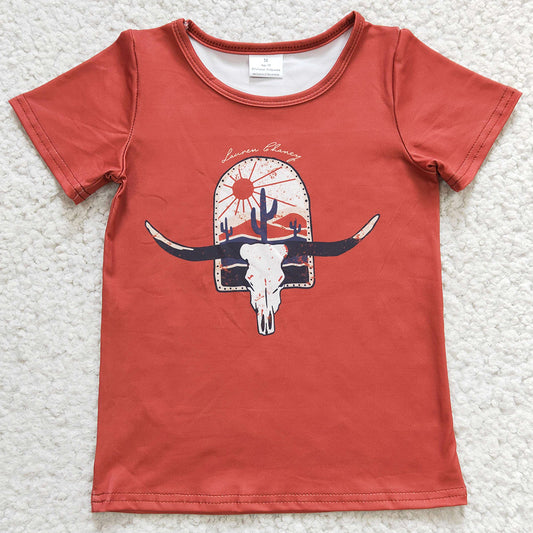 Cow Print Boutique Baby Girls Clothes Top Cute Girls Short Sleeve T-shirt GT0106