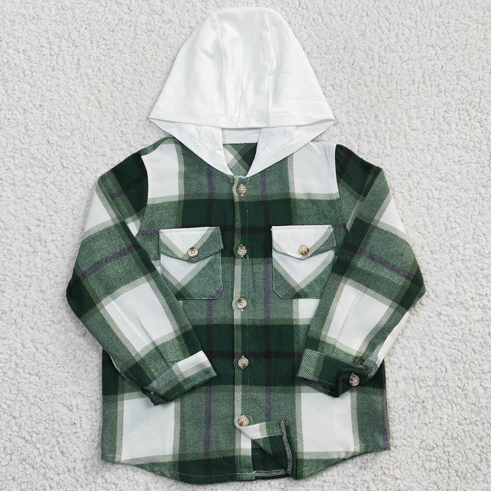 New Fashion Kids Boys Clothes Hoodies Top Lattice Boys Jacket Hooded Top BT0209