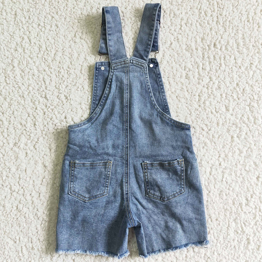 New Fashion Baby Girls Overall Denim Shorts Blue Boutique Toddler Baby Girls Shorts Jeans Fashion Denim Overall Shorts SS0016