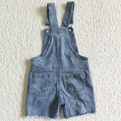 New Fashion Baby Girls Overall Denim Shorts Blue Boutique Toddler Baby Girls Shorts Jeans Fashion Denim Overall Shorts SS0016