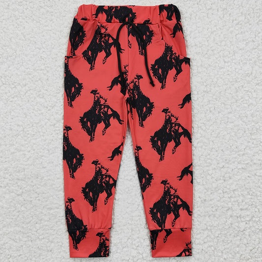 Horse Print Cute Girls Pants P0088