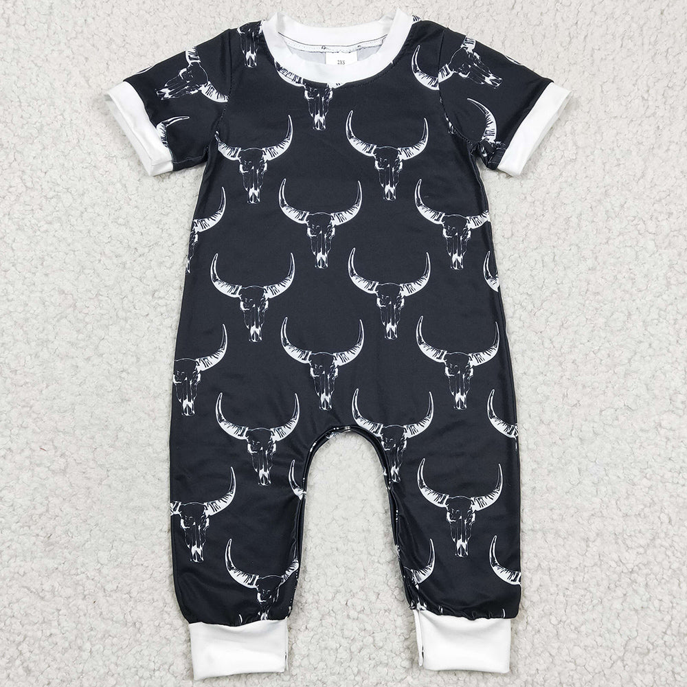 Cow Print Baby Kids Romper Infant Girls Jumpsuit SR0142