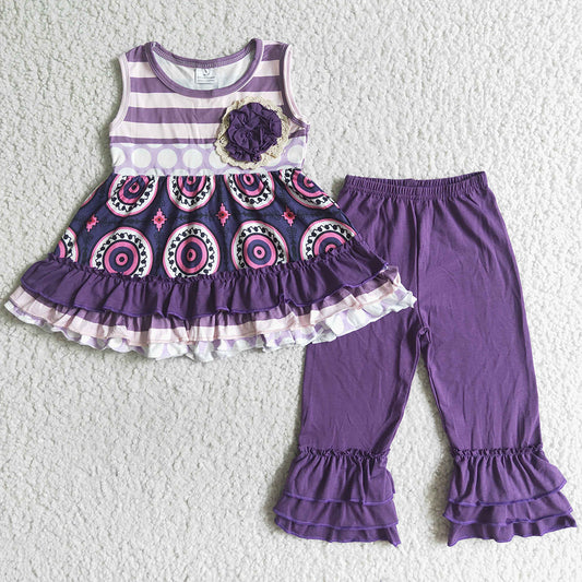 Boutique Girls Clothing Short SLeeve Long Pants Outfits C2-5