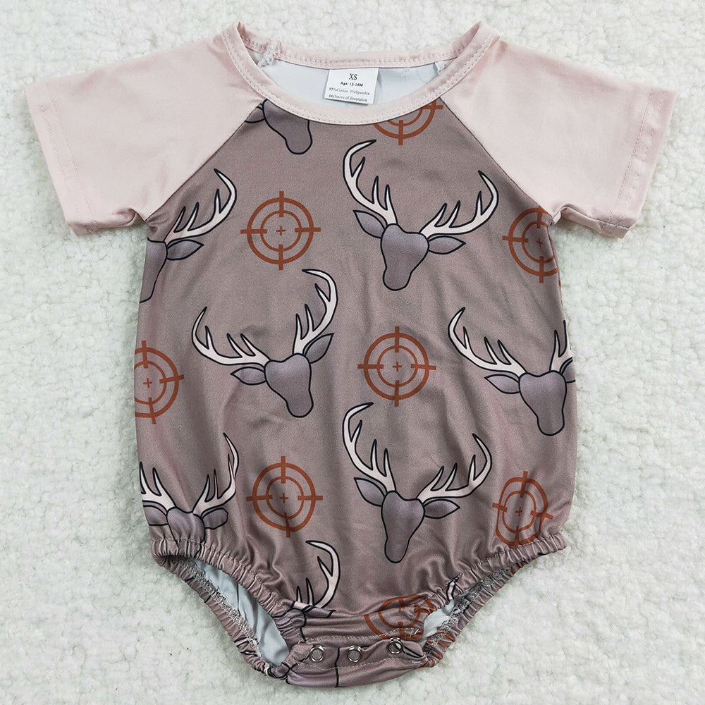 Boutique Infant Baby Girls Romper Cow Print Kids Baby Jumpsuit SR0131