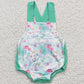Flower Print Cute Infant Girls Romper Boutique Baby Romper D5-1