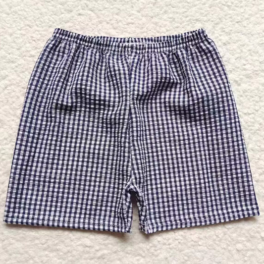 Summer Baby Boys Shorts Plaid Seersucker Fabric Shorts SS0075