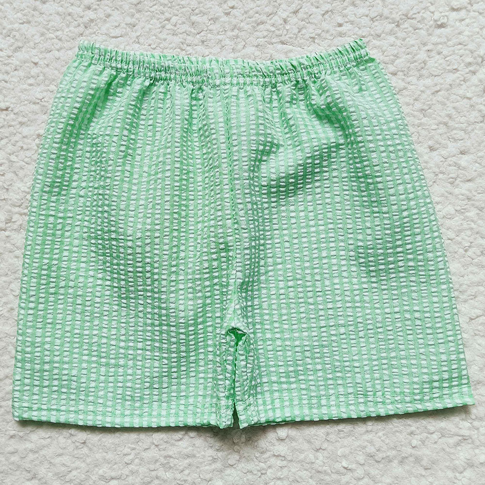 Summer Baby Boys Shorts Plaid Seersucker Shorts