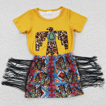 Western Style Girls Clothing Summer Outfits GSD0287 5.16