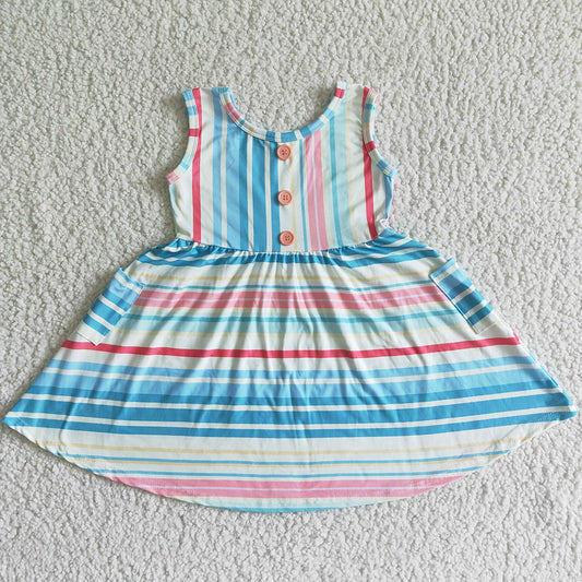 New Design Baby Girls Summer Dress Fashion Toddler Girls Dress Wholesale GSD0030