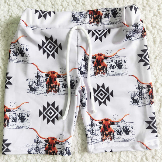 Cute Baby Girls Swimsuit Cow Print Boutique Girls Swimwear Boys Swim Trunk Kids Sibling Swim Clothes Set SR0044