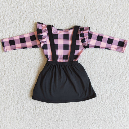New Fashion Baby Girls Clothes Skirt Sets Valentine's Day Boutique Kids Clothes Girls Overalls Dress Toddler Outfits Wholesale 6 A28-30 12.20