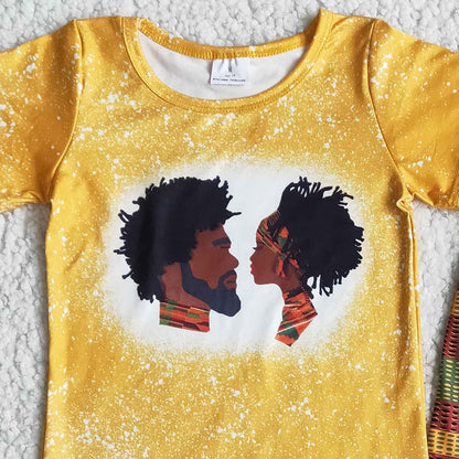 Boutique Baby Girls Clothing Short Sleeve Bell Pants Black Girl Clothes Outfits B1-1 1.9
