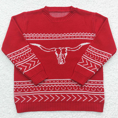 Boutique Kids Sweater Cow Print Sweaters BT0218