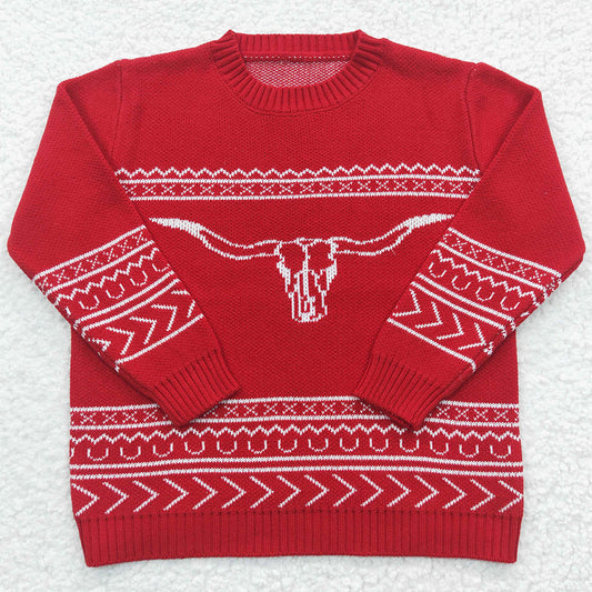 Boutique Kids Sweater Cow Print Sweaters BT0218