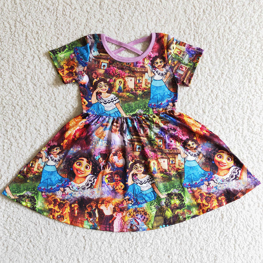 Fashion Girls Dress Boutique Summer Baby Girls Dress Toddler Outfits GSD0013