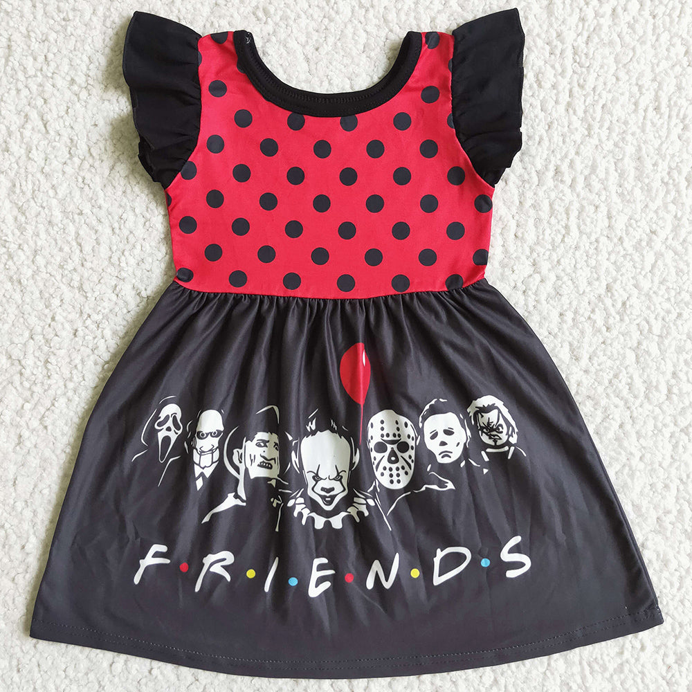 Boutique Girls Halloween Dress Cute A3-3-1