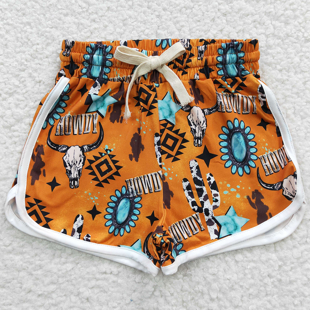 Baby Girls Shorts Western Howdy Sports Shorts SS0090