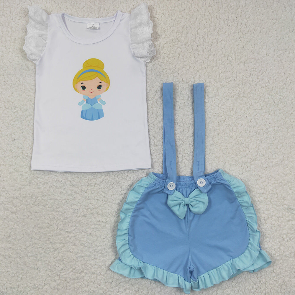 Summer Girls Clothing Overalls Suit A4-3