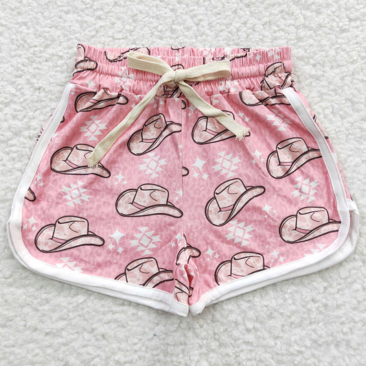 Baby Girls Shorts Western Pink Hats Sports Summer Kids Shorts SS0086