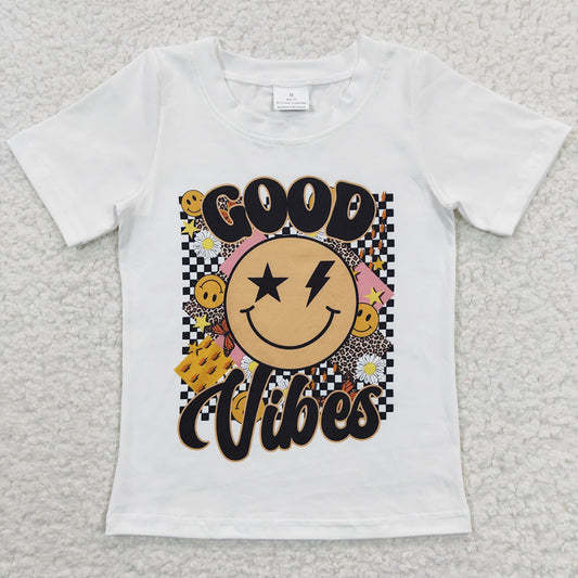 Baby Girls Clothes Top Good Vibes Kids T-shirt BT0221