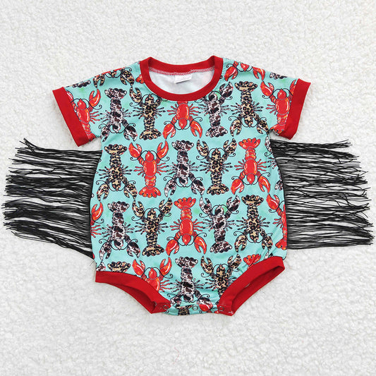 New Infant Baby Romper Tassel Design Boutique Toddler Girls Romper SR0136