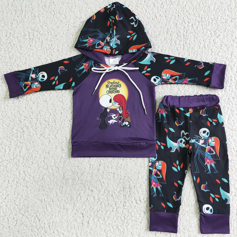 Hot Sale Baby Boys Clothes Hoodie Set Halloween Kids Outfits BLP0030