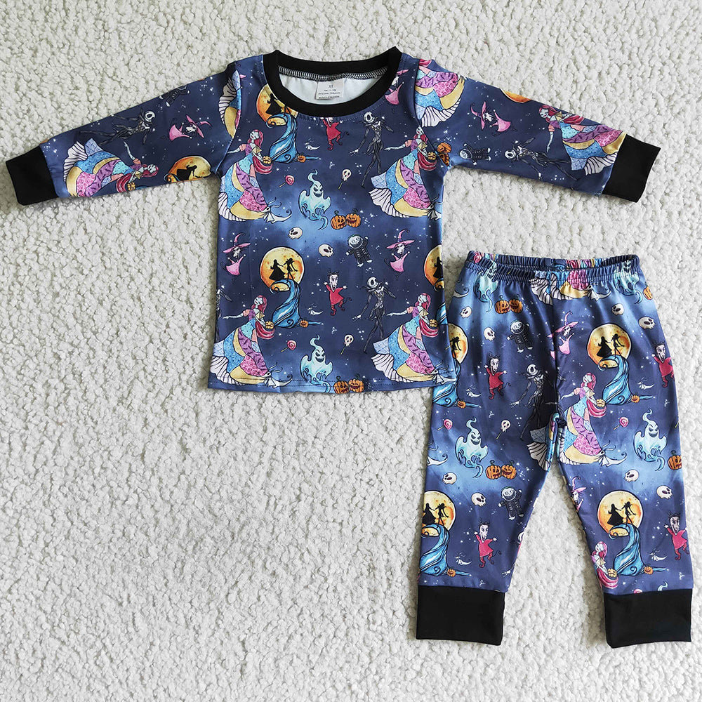 Boutique Kids Pajamas Set Boys Halloween Sleepwear BLP0020