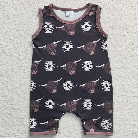 Boutique Baby Kids Romper Cow Print Jumpsuit SR0284