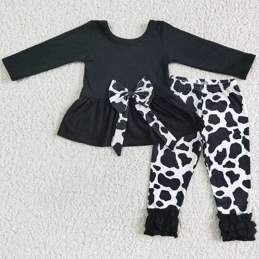 Cute Girls Clothing Cow Print Outfits 6 A16-26