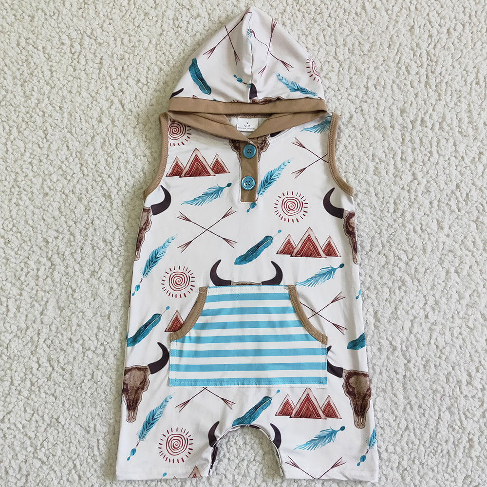 Hot Sale Summer Boys Rompers Fish Cow Fashion Toddler Baby Boys Romper Jumpsuit SR0014