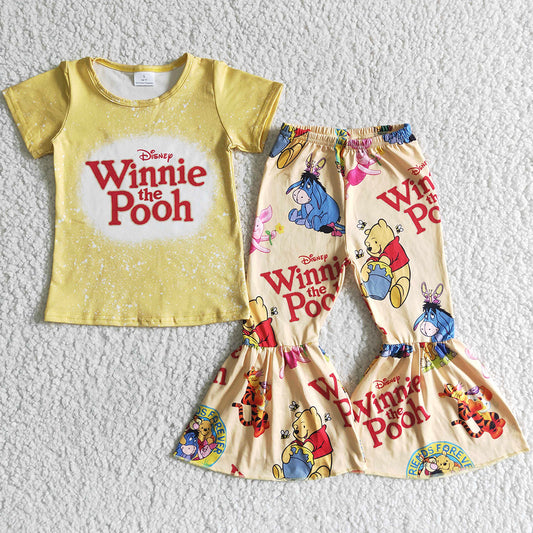 Fashion Baby Girl Clothes Spring Bell Pants Set Cute Kids Clothes Girls Boutique Outfits GSPO0014