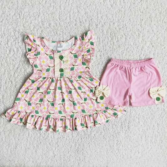 Wholesale Baby Girl Clothes Summer Boutique Kids Clothing Cute Children Outfits C16-19