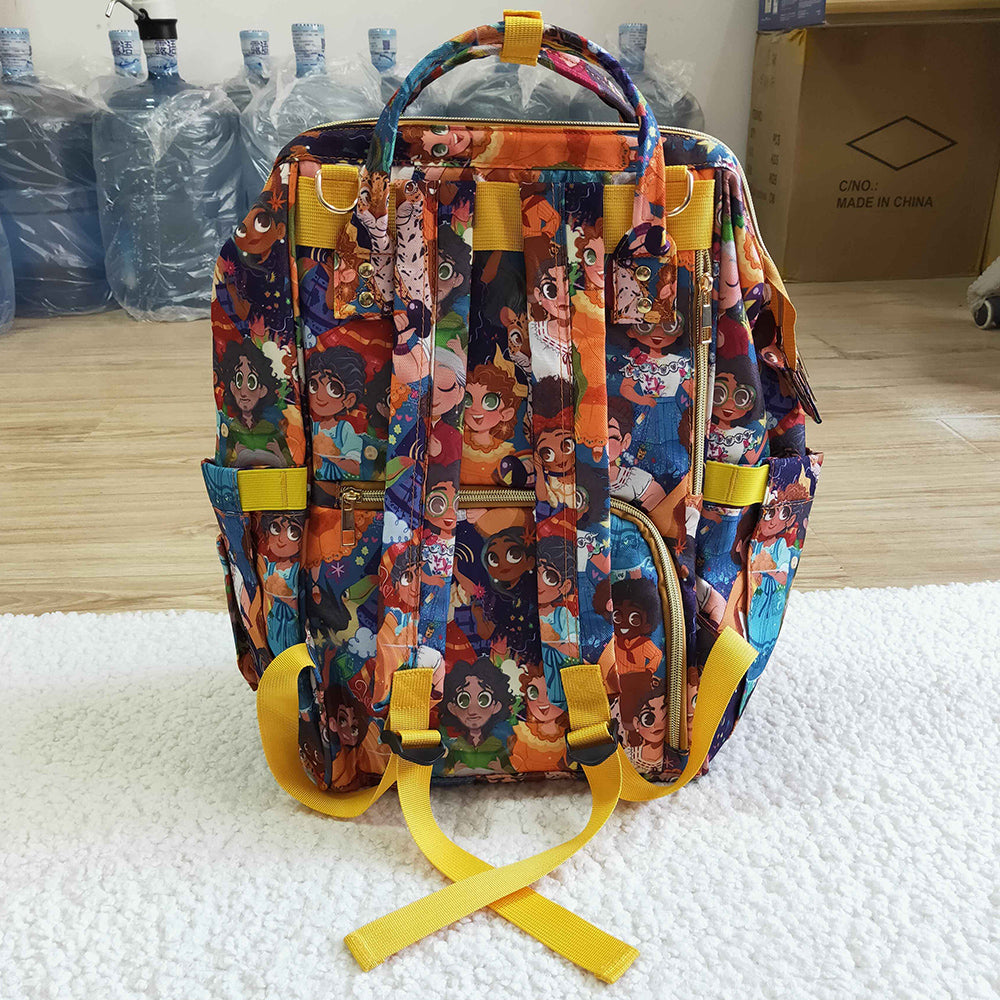 New Fashion Baby Girls Backpack Mommy Bags Cartoon Print Kids Girl Backpack Bag  BA0002