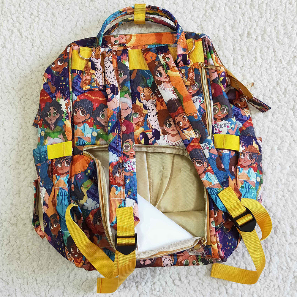 New Fashion Baby Girls Backpack Mommy Bags Cartoon Print Kids Girl Backpack Bag  BA0002