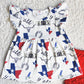 Fashion Baby Girls Clothes July 4th Kids Boutique Clothes Summer Girls Outfits Wholesale Children Clothing C14-17