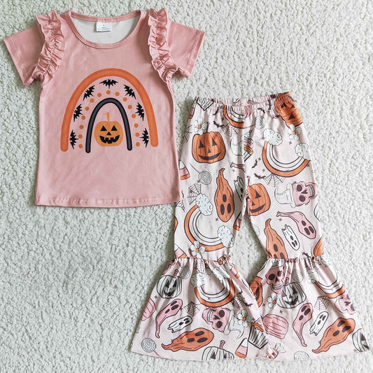 Pumpkin Halloween Baby Girls Clothing Set GSPO0098