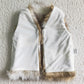 Boutique Baby Girls Fur Vest Fashion High Quality Girls Vest VE0001