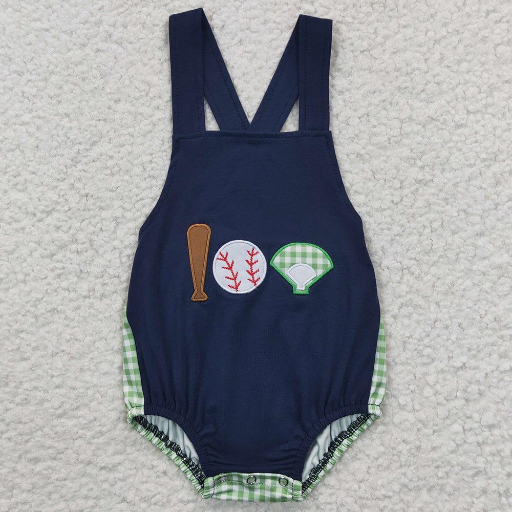 Baby Girls Romper Baseball Bubble Rompers Jumpsuit SR0271