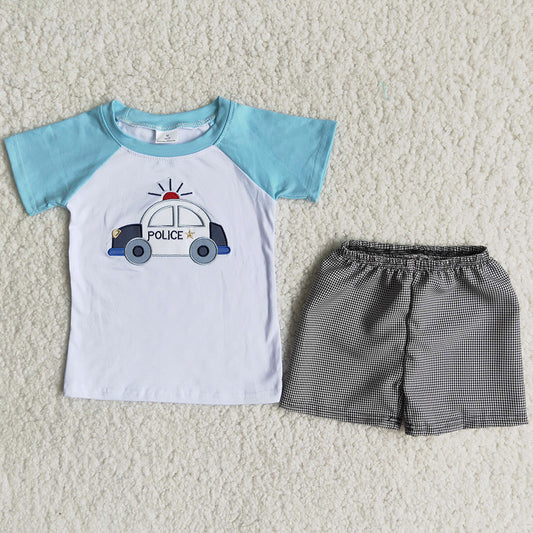 Wholesale Baby Girls Clothes Embroidery Summer Boys Boutique Clothes Kids Sibling Clothing C15-38