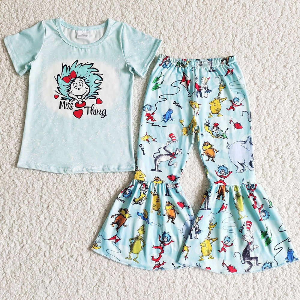 Boutique Baby Girl Clothes Sets Cute Kids Clothes Girls Bell Bottomn Outfits Fashion Girls Clothing B3-25