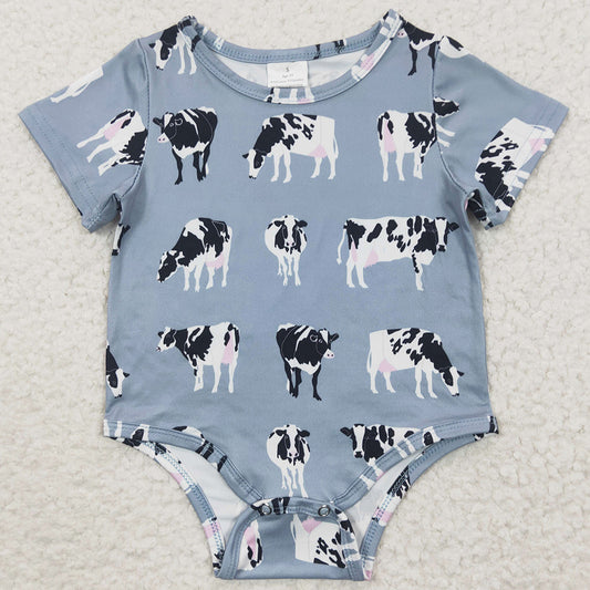 Baby Boys Romper Cow Western Short Sleeve Summer Baby Rompers SR0297