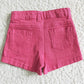 Wholesale Baby Girls Jeans Shorts Summer Pink Girls Shorts Jeans Toddler Girls Denim Boutique Children Denim SS0013
