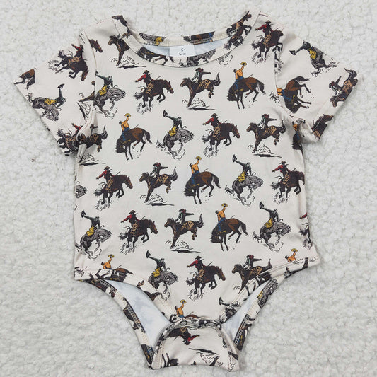 Infant Baby Boys Western Rodeo Summer Rompers SR0306