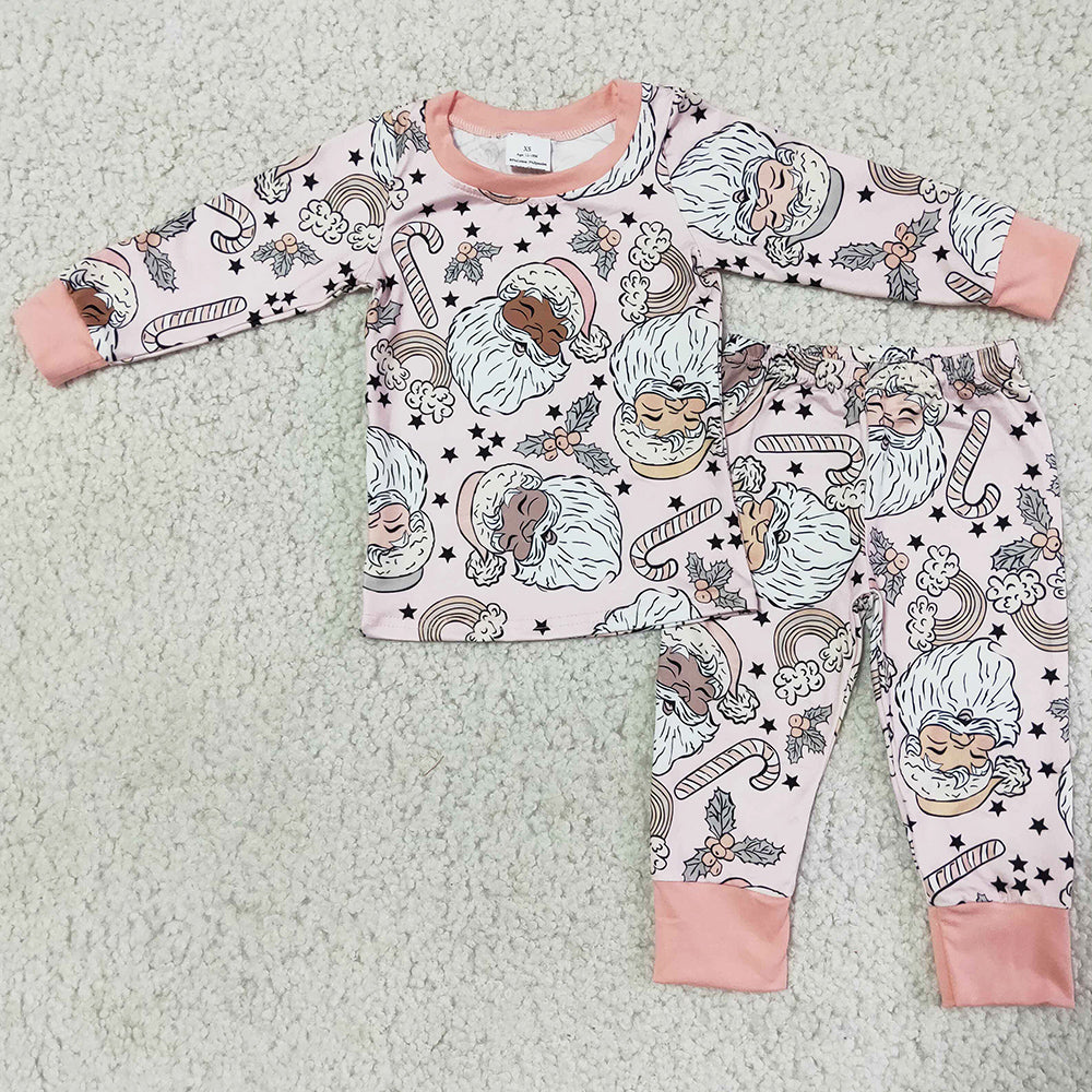 Cute Girls Pajamas Set Christmas Nightwear Boutique Baby Pajamas SLeepwear 6 A19-14