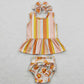Baby Girls Clothes Stripe Top Flowers Bummie Clothes Sets GBO0105