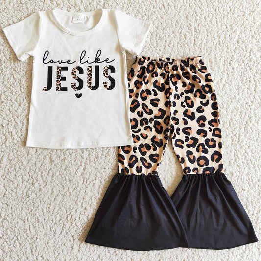 Hot Sale Girls Clothes Toddler Outfits Jesus Boutique Kids Clothing GSPO0243