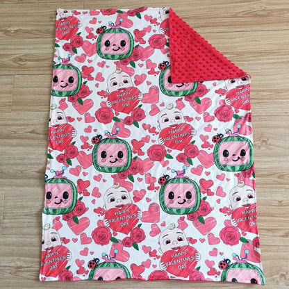 Valentine's Day Baby Girls Blankets 29*43 inches Love Heart Baby Girls Blankets Cute 6 B2-18 1.9