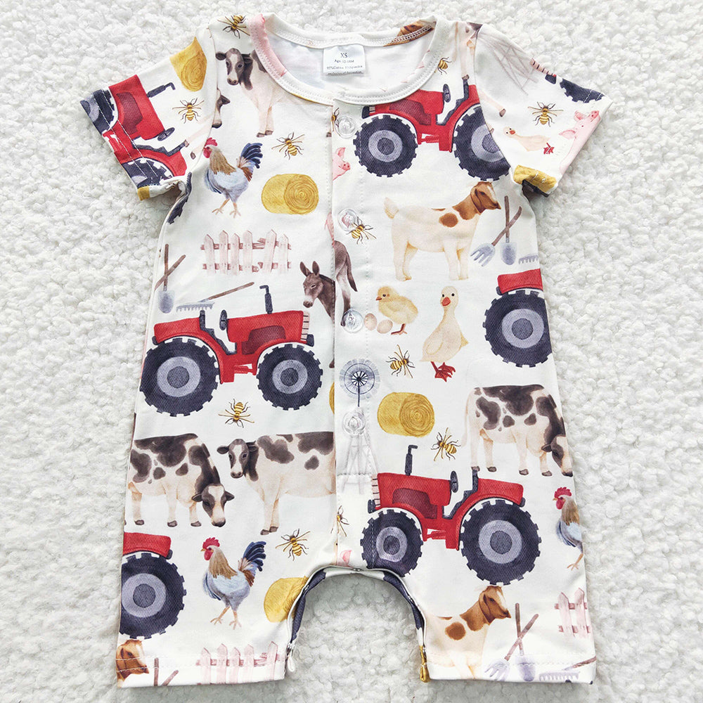 Baby Boys Romper Cute Farm Summer Kids Rompers SR0279