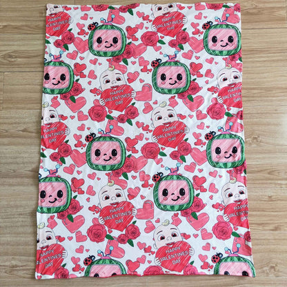 Valentine's Day Baby Girls Blankets 29*43 inches Love Heart Baby Girls Blankets Cute 6 B2-18 1.9